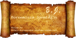 Bornemisza Jonatán névjegykártya